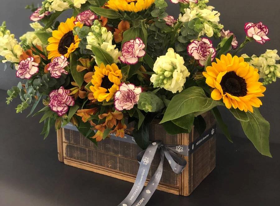 Luxury flower gifts curated by Flowerbox with premium blooms